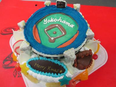 野球場のケーキ はりまやblog 似顔絵ケーキ イラストケーキ 立体ケーキなど