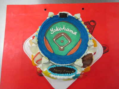 野球場のケーキ はりまやblog 似顔絵ケーキ イラストケーキ 立体ケーキなど