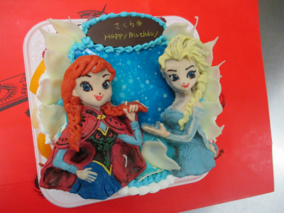 アナと雪の女王のケーキ はりまやblog 似顔絵ケーキ イラストケーキ 立体ケーキなど