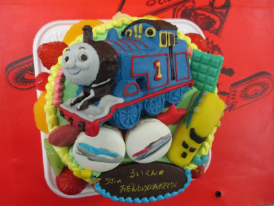 トーマスのケーキ はりまやblog 似顔絵ケーキ イラストケーキ 立体ケーキなど