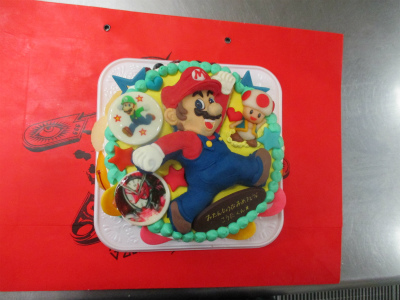 マリオのケーキ はりまやblog 似顔絵ケーキ イラストケーキ 立体ケーキなど
