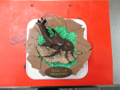 カブトムシのケーキ はりまやblog 似顔絵ケーキ イラストケーキ 立体ケーキなど
