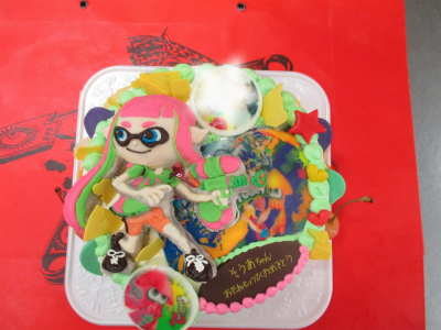 スプラトゥーン２のケーキ はりまやblog 似顔絵ケーキ イラストケーキ 立体ケーキなど