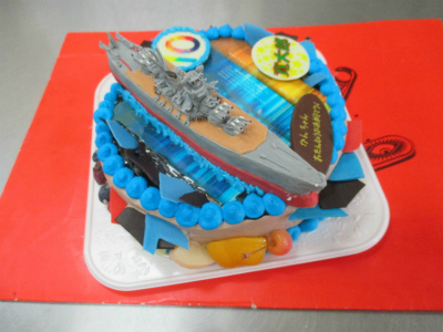 戦艦大和のケーキ はりまやblog 似顔絵ケーキ イラストケーキ 立体ケーキなど