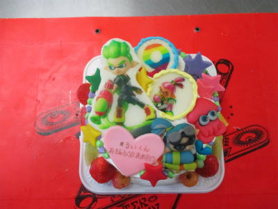 スプラトゥーン２のケーキ はりまやblog 似顔絵ケーキ イラストケーキ 立体ケーキなど