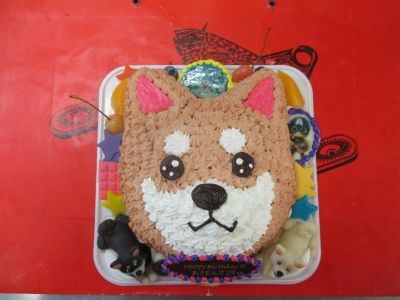 犬のケーキ はりまやblog 似顔絵ケーキ イラストケーキ 立体ケーキなど