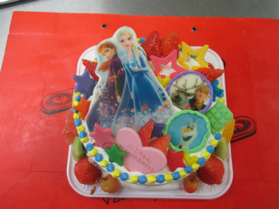 アナと雪の女王２の写真ケーキ はりまやblog 似顔絵ケーキ イラストケーキ 立体ケーキなど