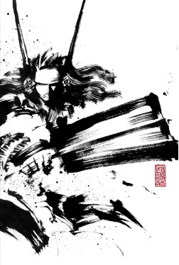 戦国魂オンラインショップ】墨絵師御歌頭「戦国墨絵キャンバス 戦国魂オンラインショップ】墨絵師御歌頭「戦国墨絵キャンバス