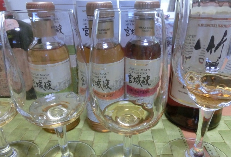 宮城峡蒸留所限定シングルモルト3種飲み比べ | ワインとグルメ
