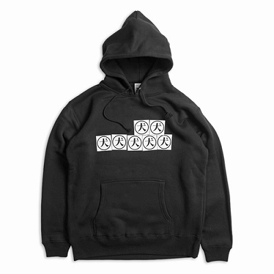 PUNK DRUNKERS パンクドランカーズ 半袖 パーカー PUNK DRUNKERS (パンクドランカーズ) ETCデニムパーカ - BLACK