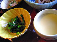茶碗蒸しとおひたし