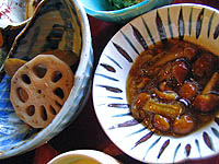 なめこと野菜&厚揚げの煮物.