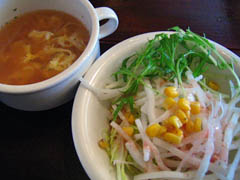 スープとサラダ
