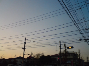 携帯で黄色信号を撮影した決定的瞬間!!!