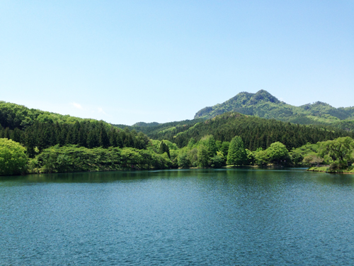 古賀志山と赤川ダム
