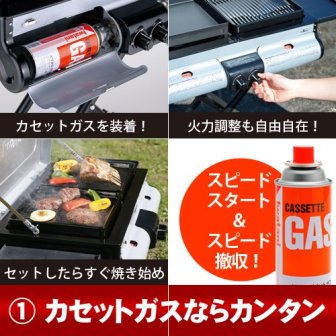 イワタニのガス式バーベキューコンロ「グリルステーション