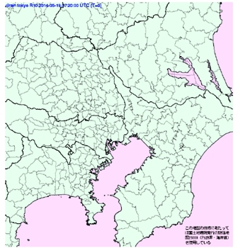 ゲリラ豪雨予報メールの地域