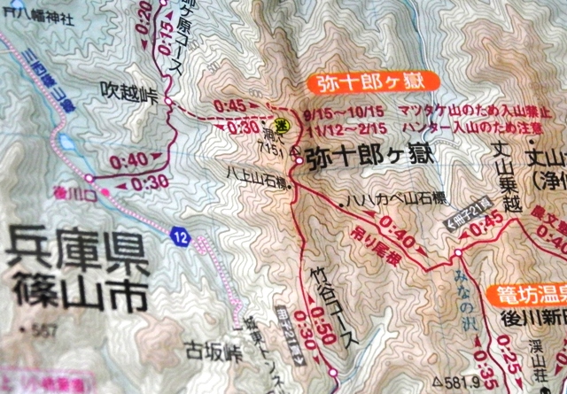 ハンターが入山する山