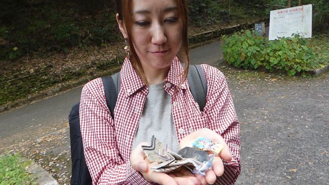 登山でゴミ拾い