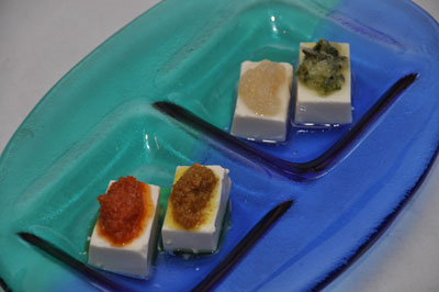 豆腐にのせて
