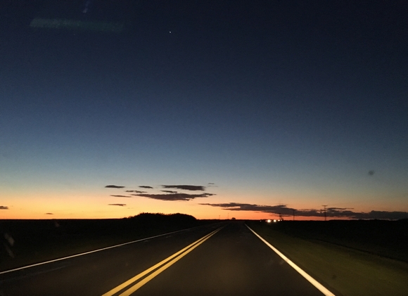 to the west