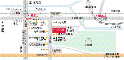 ドーンセンター地図