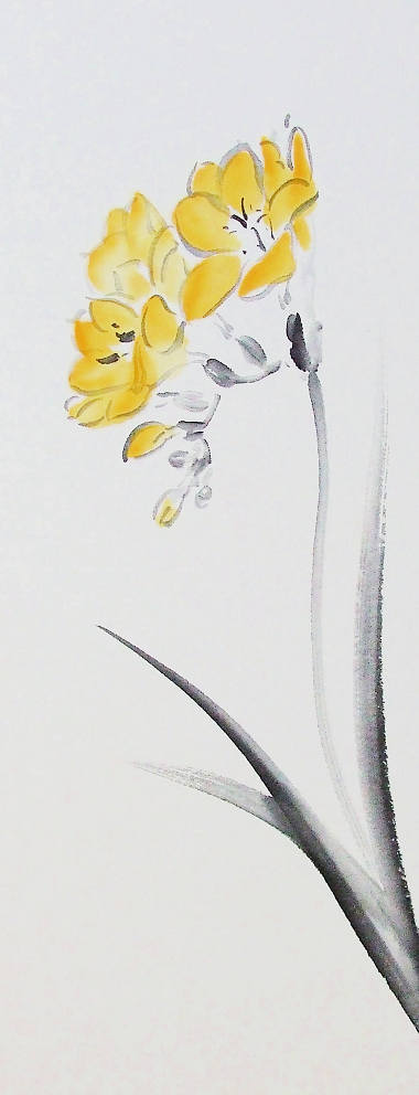 水墨画 【樗楽】 Yahoo!オークション - 水墨画 鳳凰と牡丹