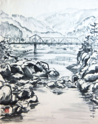 風景画(水墨画) | 綺麗でしょ!「花のスケッチ」 風景画(水墨画) | 綺麗でしょ!「花のスケッチ」