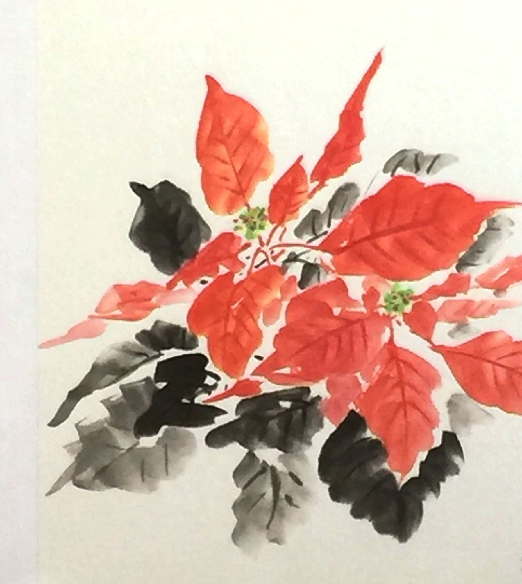 人気の 日本画水彩画 秋筏図 絵画 - 絵画