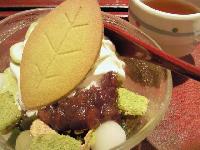 甘味茶房 藍々 抹茶黒あんパフェ