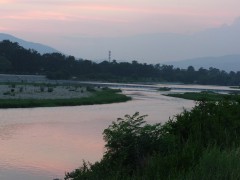 夕方の川 夕方の川