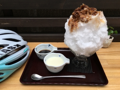 天然氷のかき氷