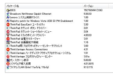 ドライバリスト