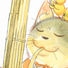 イラスト入りサイン色紙