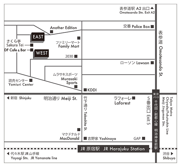 デザインフェスタギャラリーMAP