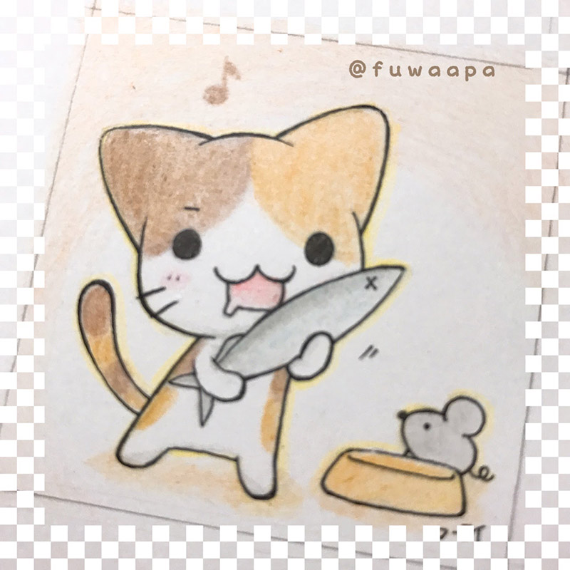 ぬこいろいろ。ミニ原画