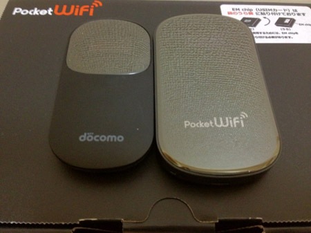 イーモバイルのモバイルWi-FiルーターPocket WiFi (GP02)とNTTドコモのモバイルWi-Fiルーター HW-01C
