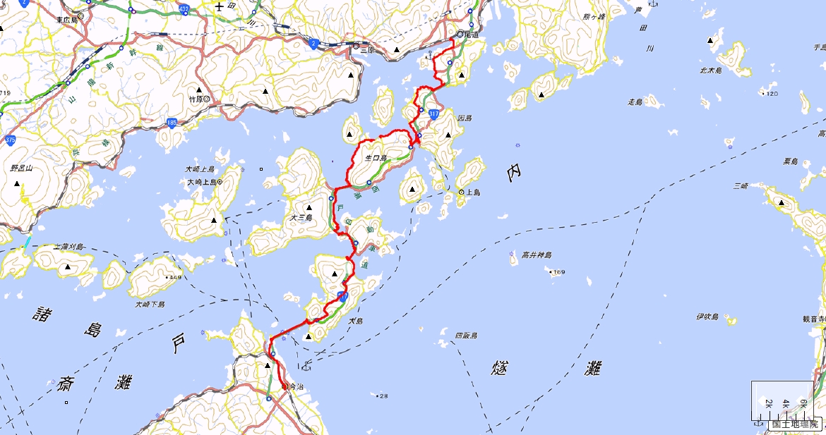 第2回 しまなみ海道ウルトラウォーキング80km大会 参加 山の風音