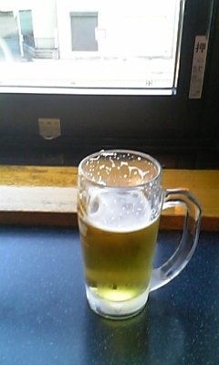風呂上がりのビール