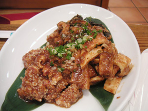 白い肉の盛り合わせ