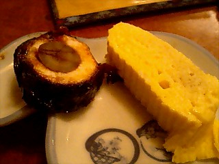 付き出しが鰻巻きとだし巻き