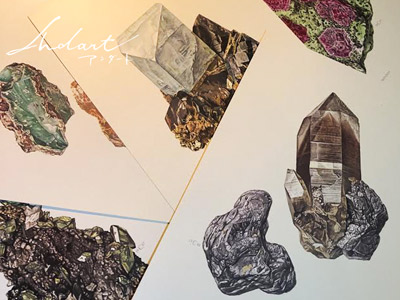 【 Andart 】ビンテージの鉱物画