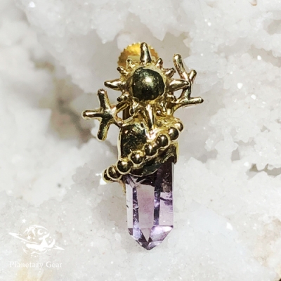 【 Planetary Gear 】星のカケラ ベラクルス・アメジスト イヤリング
