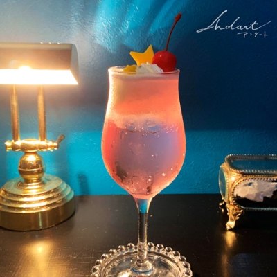 誕生石のクリームソーダ