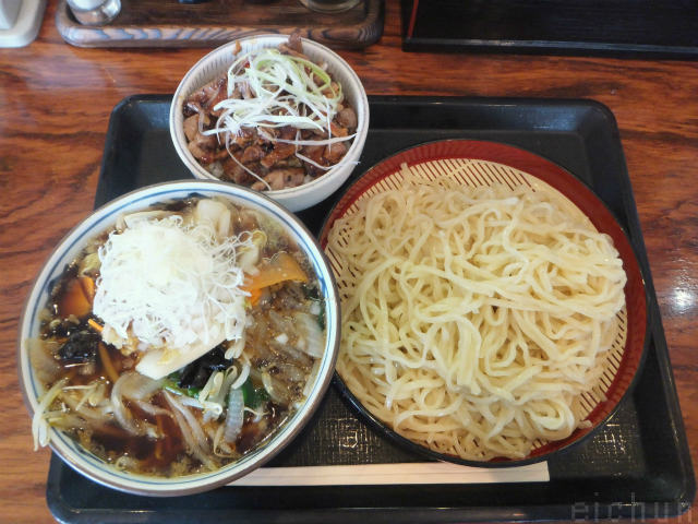 伝丸@肉野菜つけ麺セット~WM.jpg