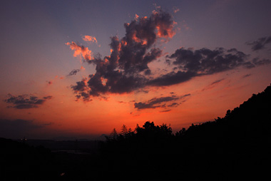 大分の夕日