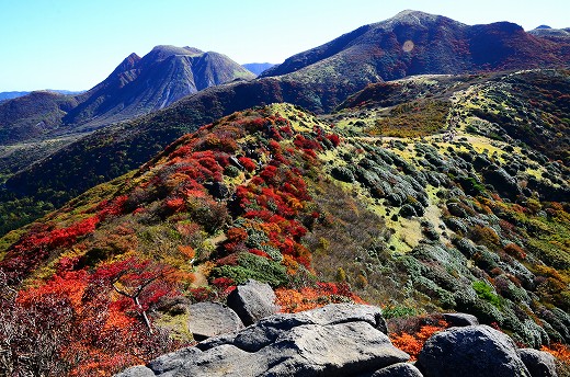 くじゅう連山 紅葉 2015