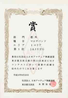 一度だけ優勝した事も・・・
