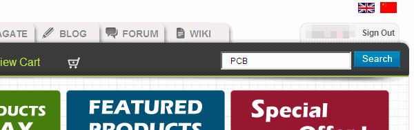 PCBを検索します