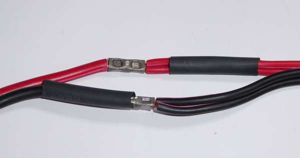 VFF2sqパラとVFF5.5sqの直線接続